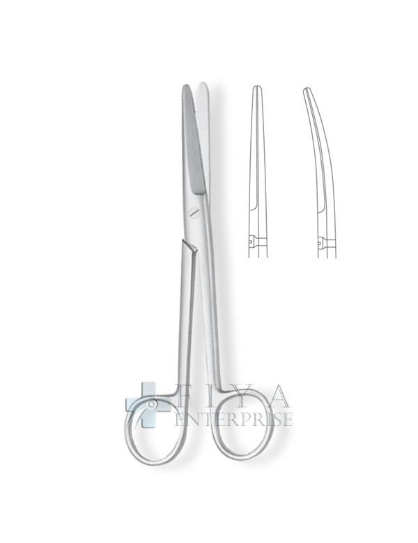 NATRA Mayo Scissors - Curved 14 Cm / 5.5" - Blunt/Blunt - Stainless Steel - Made In Germany