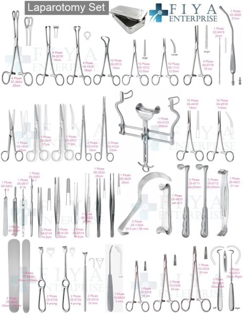 Laparotomy Instrument Set