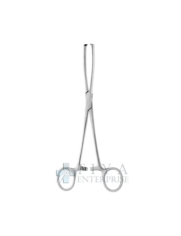 Museux Tenaculum Forceps 24cm 6mm German Stainless Steel 2x2 Prong Forceps