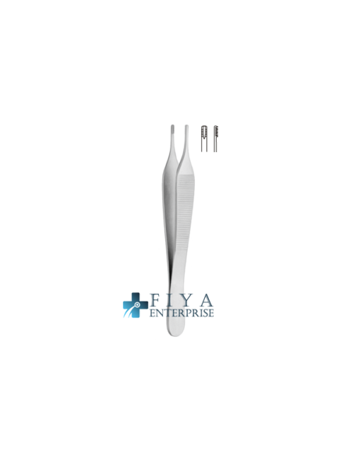 Adson-Brown Tissue Forceps 7X7 Teeth German Stainless Steel.