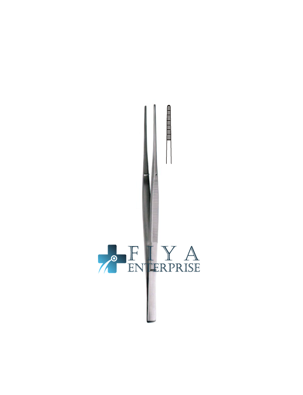 Cushing Dressing Forceps 18cm Premium Stainless Steel Serrated Tips.