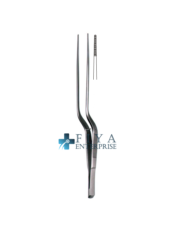 Taylor Dressing Forceps Slender Serrated Tips Premium Stainless Steel.