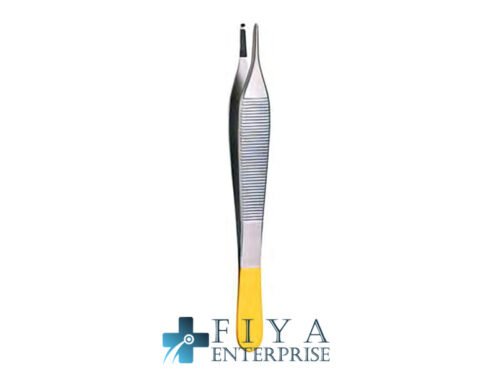 Adson Forceps, "Tungsten Carbide" 1x2 Teeth, high quality medical grade stainless steel tissue forceps, Fiya Surgical 06.1662