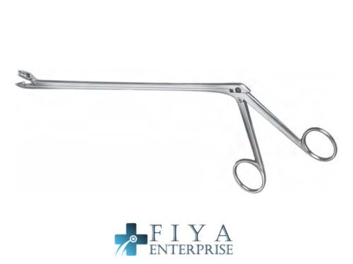 Alexander Biopsy Forceps, Jaws Curved to Left for Better View, stainless steel uterine biopsy forceps, Fiya Surgical 15.13029