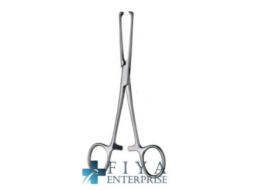 Allis-Tissue Forceps, Standard Pattern, 4x5 Teeth, stainless steel surgical instrument, Fiya Surgical 14.0215