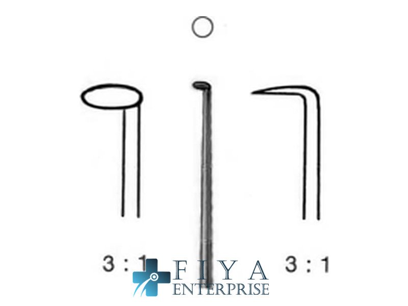 Austin Otology Knife, Round, Knife for Incising Skin of External, stainless steel surgical instrument, Fiya Surgical 29.21122
