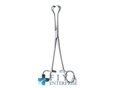 Babcock Intestinal Forceps, "AT" Jaws, stainless steel intestinal and tissue grasping forceps, Fiya Surgical 14.1516