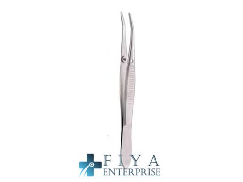 Barraquer Forceps, Curved, high quality medical grade stainless steel micro forceps, Fiya Surgical 06.10510