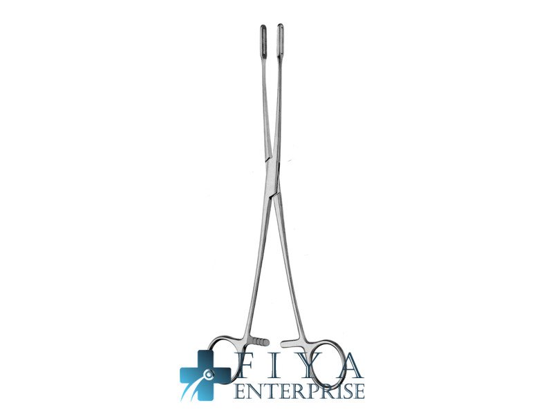 Bergmann-Foerster Sponge Forceps, Curved, high quality medical grade stainless steel sponge forceps, Fiya Surgical 07.4024
