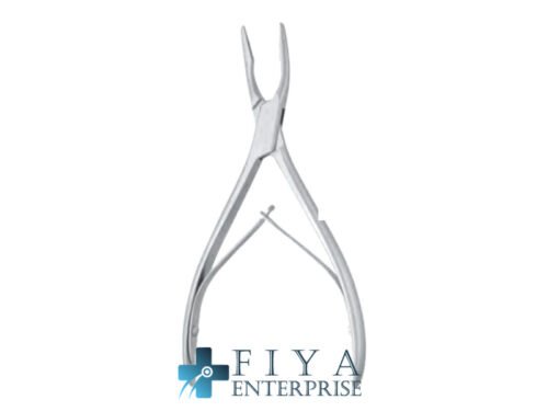Beyer Bone Rongeur, Curved Jaws, high quality medical grade stainless steel bone rongeurs, Fiya Surgical 24.1902