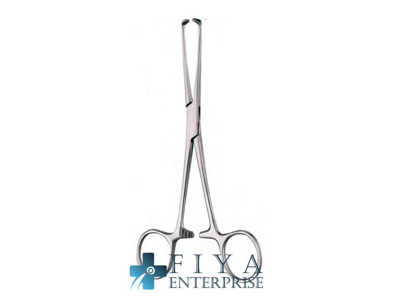 Boys-Allis Tissue Forceps, 5x6 Teeth, Sharp, stainless steel intestinal and tissue grasping forceps, Fiya Surgical 14.0415