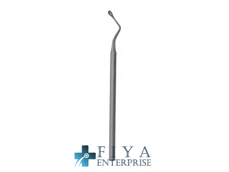 Bruns Bone Curette, Round, Fig. 2, high quality medical grade stainless steel sharp curettes, Fiya Surgical 23.0352