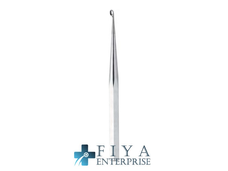 Bruns Bone Curette, Straight, Fig. 6, high quality medical grade stainless steel sharp curettes, Fiya Surgical 23.0956