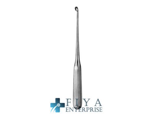 Bruns (Volkmann) Bone Curette, Ang, Fig. 0000, stainless steel sharp curettes, Fiya Surgical 23.1724
