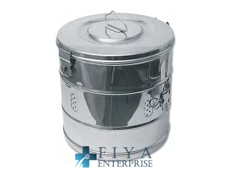Case, Sterilizing Drums, high quality medical grade stainless steel case, Fiya Surgical 18.254
