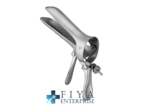Cusco Vaginal Speculum, Small Lateral Fixed. Screw, stainless steel vaginal specula, Fiya Surgical 15.3432