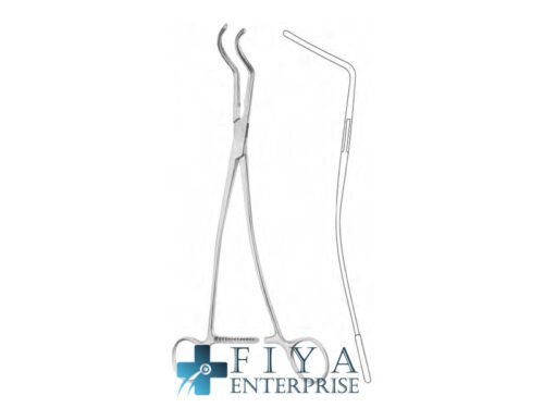 De Bakey Aortic Clamp, high quality medical grade stainless steel vascular clamps, Fiya Surgical 27.2127