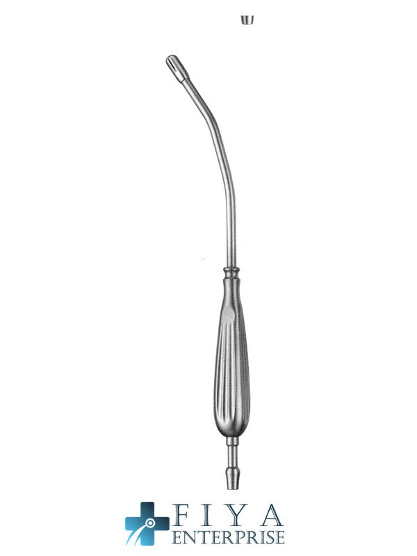 debakey suction tube 9mm, 28cm high quality medical grade stainless steel Fiya Surgical 02.3207