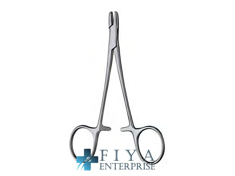 Derf Needle Holder, with Hole, high quality medical grade stainless steel needle holders, Fiya Surgical 10.00.12