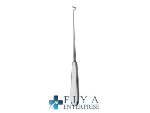 Deschamps-Baby Ligature Needle, Blunt, Left, stainless steel ligature needles, Fiya Surgical 19.0123