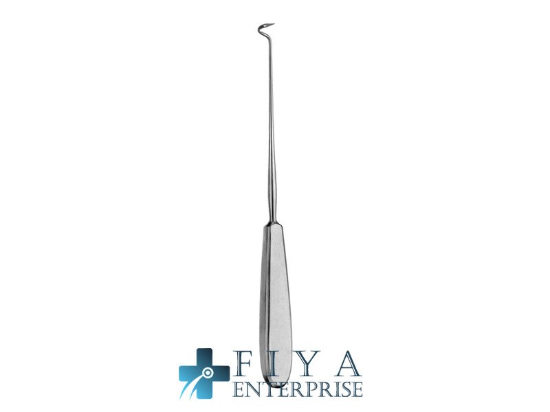 Deschamps-Baby Ligature Needle, Sharp, Right, stainless steel ligature needles, Fiya Surgical 19.012