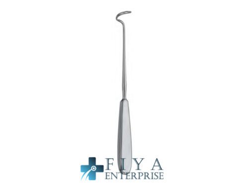 Deschamps Ligature Carrier, Standard Pattern, Blunt Right, stainless steel ligature needles, Fiya Surgical 19.0322