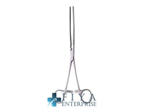 Doyen Intestinal Forceps, "AT", Curved, high quality medical grade stainless steel intestinal clamps, Fiya Surgical 14.2673