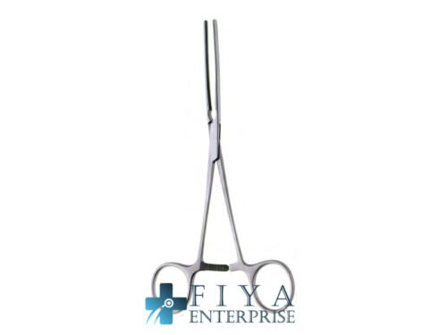 Doyen-Intestinal Forceps, "AT", Curved "E", stainless steel intestinal clamps, Fiya Surgical 14.1968