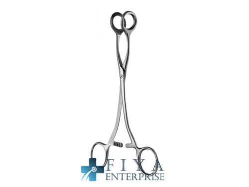 Doyen Ovary Seizing Forceps, Straight Jaws, stainless steel tenaculum forceps, Fiya Surgical 15.1052