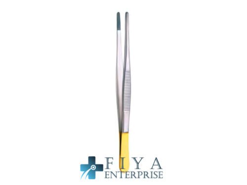 Dressing Forceps Atraumatic, Tungsten Carbide, Straight, stainless steel dressing and tissue forceps, Fiya Surgical 06.0164