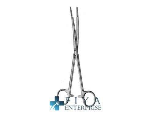Dressing Forceps with Catch, Delicate Pattern, Curved, stainless steel dressing forceps, Fiya Surgical 07.0317