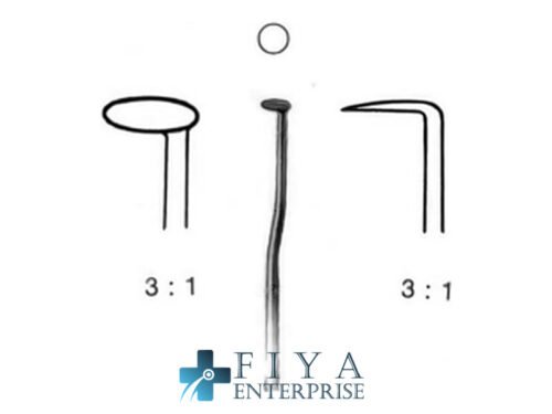 Gerlach Otology Knife, Round, Knife for Incising Skin of, stainless steel surgical instrument, Fiya Surgical 29.21125