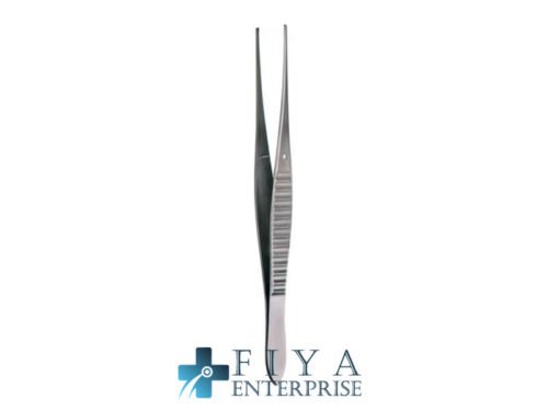 Gillies Tissue Forceps, 1x2 Teeth, high quality medical grade stainless steel delicate forceps, Fiya Surgical 06.3685