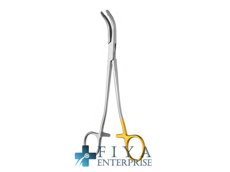 Glenner Hysterectomy Forceps, R- Curved to Right, stainless steel hysterectomy forceps, Fiya Surgical 15.11421