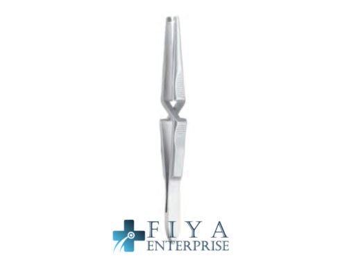 Hagenbarth Clip Applying Forceps, Cross Action, stainless steel ligature catcher, Fiya Surgical 19.1312