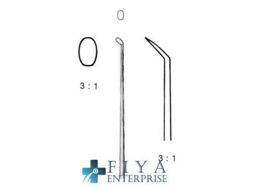 Harrison Otology Knife, Oval, 45 Degree, Knife for the Tympanic, stainless steel surgical instrument, Fiya Surgical 29.21039