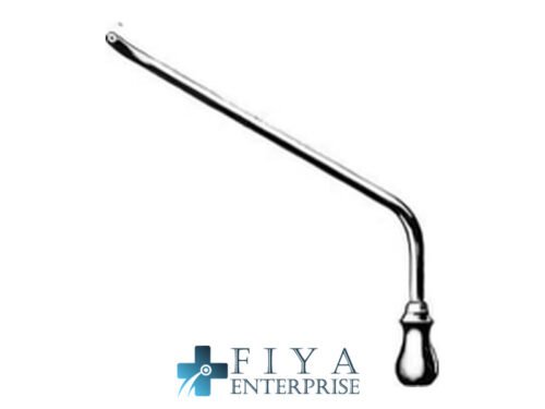 Hartmann Irrigation Cannula, No. 1, for Right Ear, stainless steel surgical instrument, Fiya Surgical 29.6391