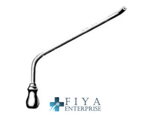 Hartmann Irrigation Cannula, No. 2, for Left Ear, stainless steel surgical instrument, Fiya Surgical 29.6392