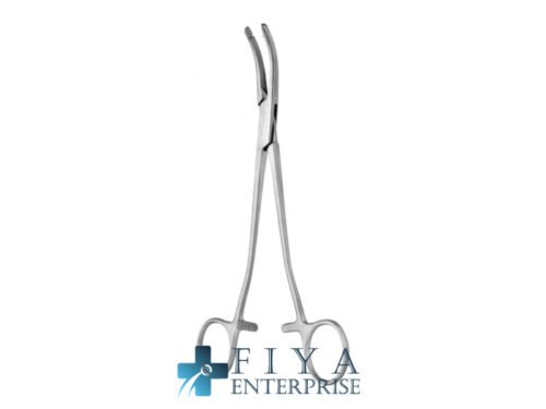 Heaney "AT" Hysterectomy Forceps, Angled, stainless steel hysterectomy forceps, Fiya Surgical 15.11155