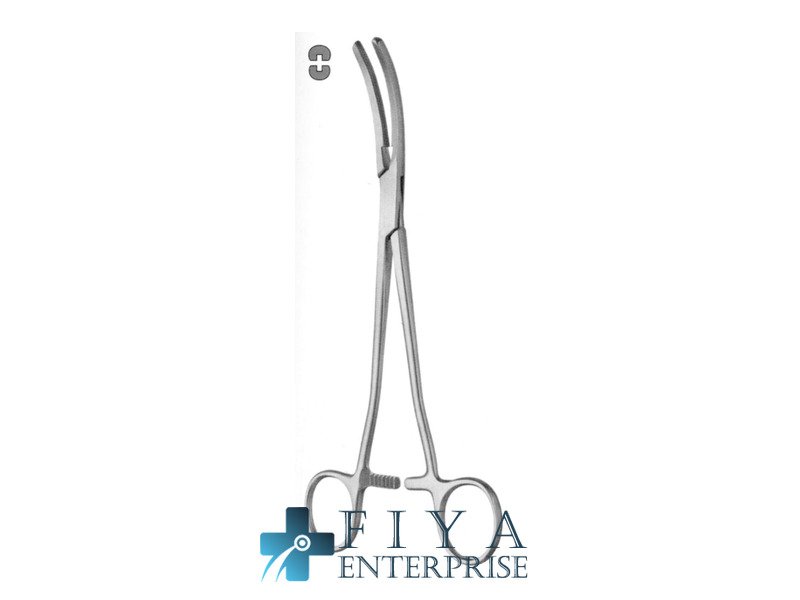Heaney "AT" Hysterectomy Forceps, Curved, stainless steel hysterectomy forceps, Fiya Surgical 15.11153