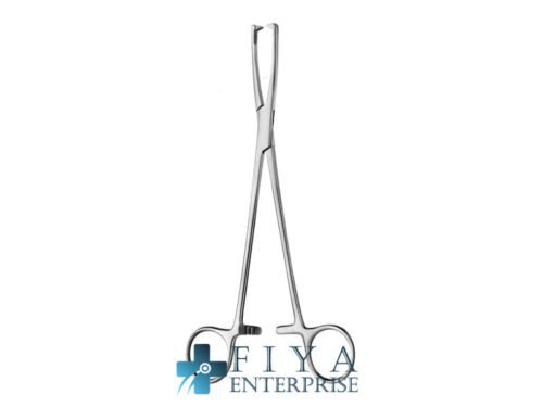 Jacobs Vulsellum Forceps, 2x2TH, Straight, stainless steel tenaculum forceps, Fiya Surgical 15.8021