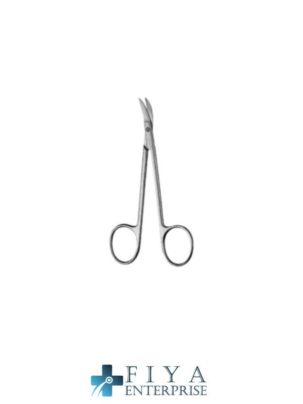 knapp delicate dissecting scissors curved, standard high quality medical grade stainless steel Fiya Surgical 03.1212