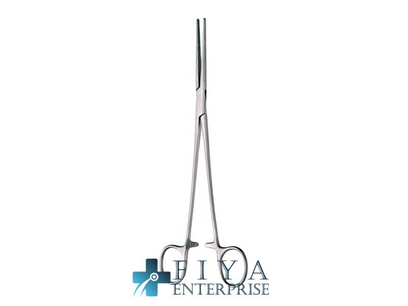 Kocher Artery Forceps, 1x2 Teeth, Curved Delicate Pattern, stainless steel hemostatic forceps, Fiya Surgical 08.6714