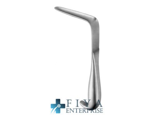 Mathieu Vaginal Speculum and Retractor, Size 2, 100x17, Complete, stainless steel vaginal specula, Fiya Surgical 15.0905
