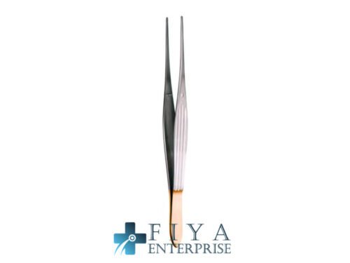 Mcinode Forceps Tungsten Carbide, Straight, stainless steel delicate forceps, Fiya Surgical 06.3565