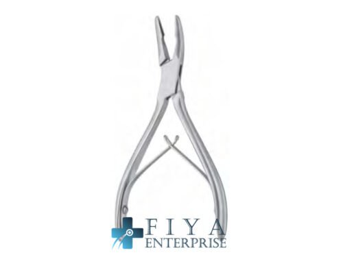 Mead Bone Rongeur, Closed Jaws, Curved, No. 1, stainless steel bone rongeurs, Fiya Surgical 24.1014