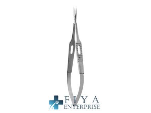 Micro Scissors, Standard, Vannas Type Cutting Edges, Straight, stainless steel micro scissors, Fiya Surgical 04.0119