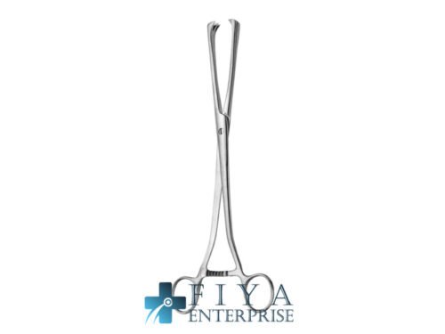 Museux Valsellum Forceps, 3x3 Teeth, Straight, Fig. 3, stainless steel tenaculum forceps, Fiya Surgical 15.1041