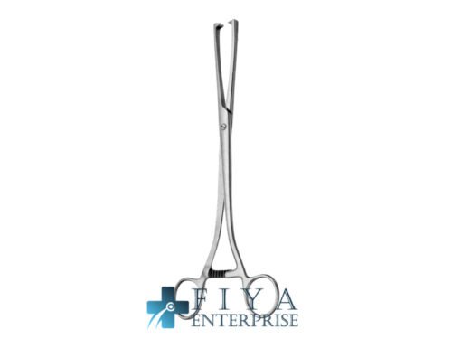 Museux Vulsellum Forceps, 2x2 Teeth, Fig. 1 Jaws, stainless steel tenaculum forceps, Fiya Surgical 15.10206