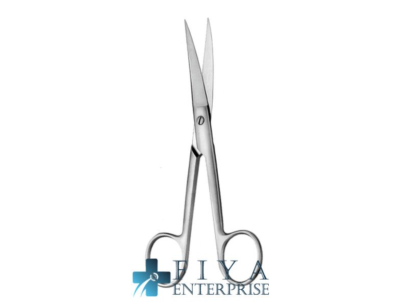 Operating Scissors, Sharp, "Black Line", Straight, stainless steel operating scissors, Fiya Surgical 03.15214
